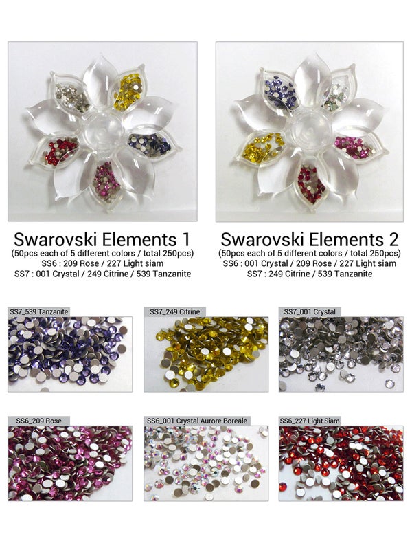 Swarovski kristallit kukkarasiassa 250kpl